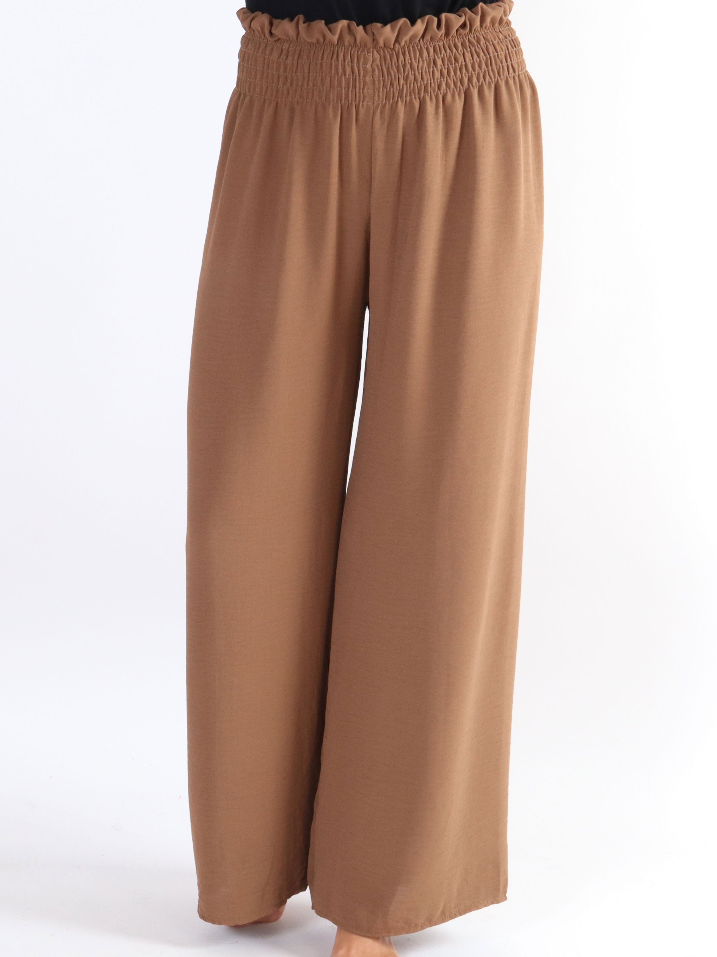 Signe - Løse bukser med elastikkant i livet